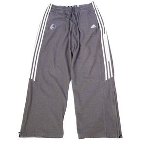 Adidas Dallas Mavericks Basketball Warm Drawstring Sweatpants  Zip Leg Sz XL